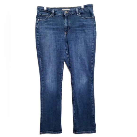 Levi's Denim - Levi’s Classic Straight Jeans Women’s Size 14 Medium Wash Stretch Denim